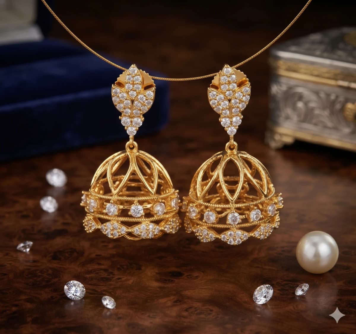Diamond replica earring